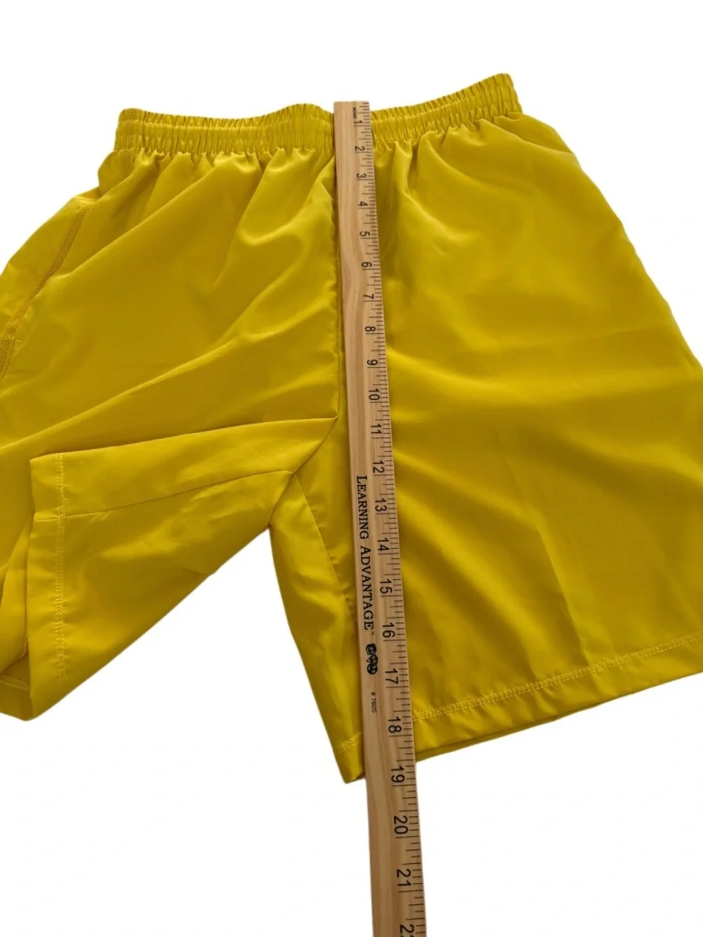 Nike Yellow Dri-FIT Athletic Shorts with Swoosh Tag XL